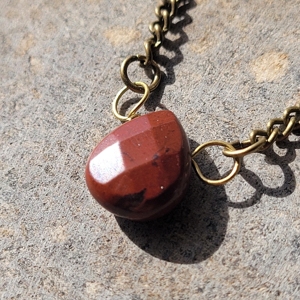 Red Jasper Gemstone Necklace